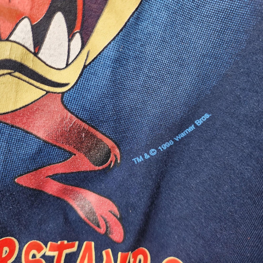 VTG 1996 Taz Daytona Beach Florida T-Shirt Mens Large Navy Jerzees Looney Tunes - Picture 3 of 6